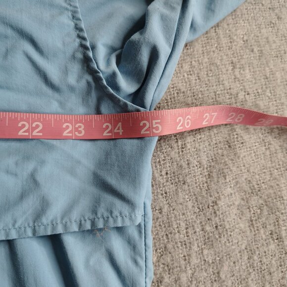 Vintage Columbia PFG Shirt Size Lar Blue Nylon Fishing Sun Protection UV Shield - Picture 11 of 12